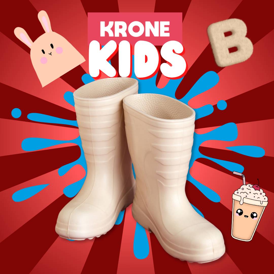 Krone botas pantaneras kids beige