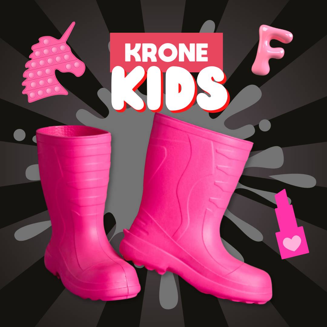 Krone botas pantaneras kids fuccias