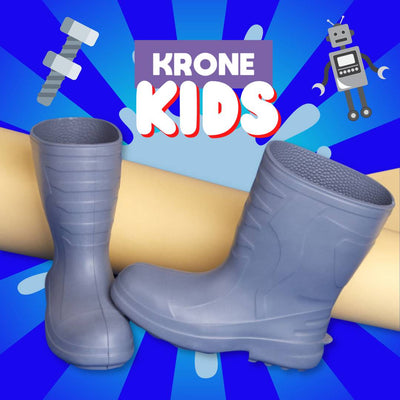 Krone botas pantaneras kids grises