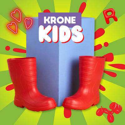 Krone botas pantaneras kids rojas